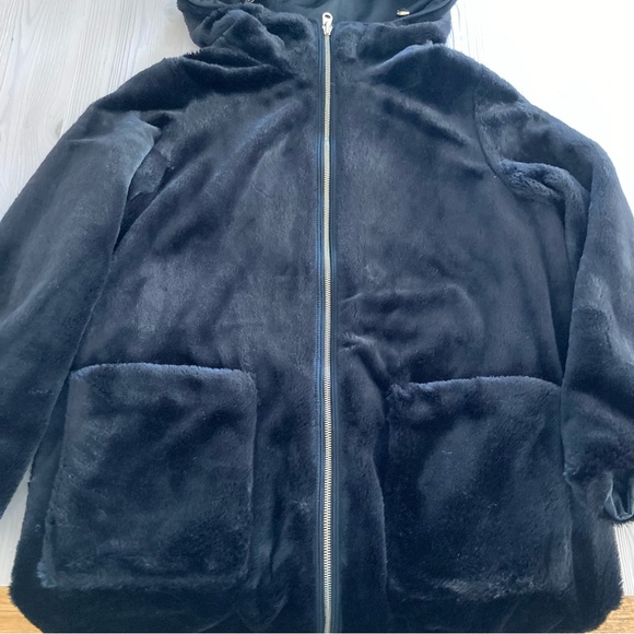 Zara Trafaluc Reversible Faux Fur Coat size S - Picture 9 of 12